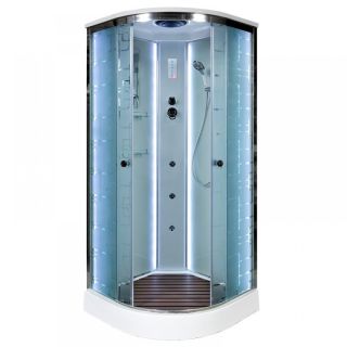 Душевая кабина Deto EM1590 LED с гм. 90х90х220 см